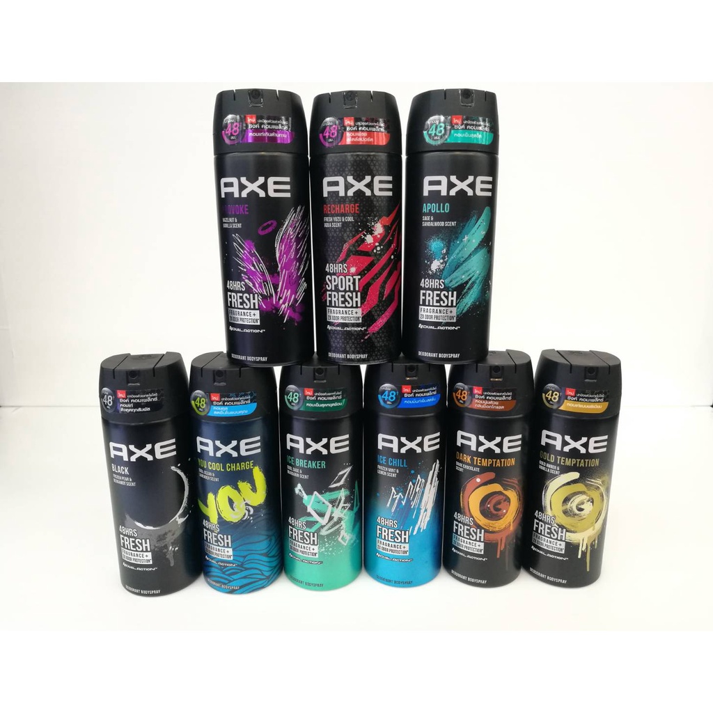 axe-deodorant-body-spray-135-ml-แอ็กซ์-สเปรย์น้ำหอมระงับกลิ่นกาย-มี-9-กลิ่น