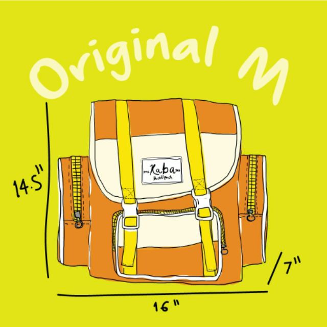 ภาพหน้าปกสินค้ากระเป๋าเป้กะบะ สี Red รุ่น original ไซต์ M จากร้าน kaxba บน Shopee