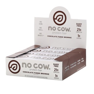 Protein bar จากพืช ไม่มีส่วนผสมของนมวัว  No Cow. No Bull. No Whey! protein 21g 12bars