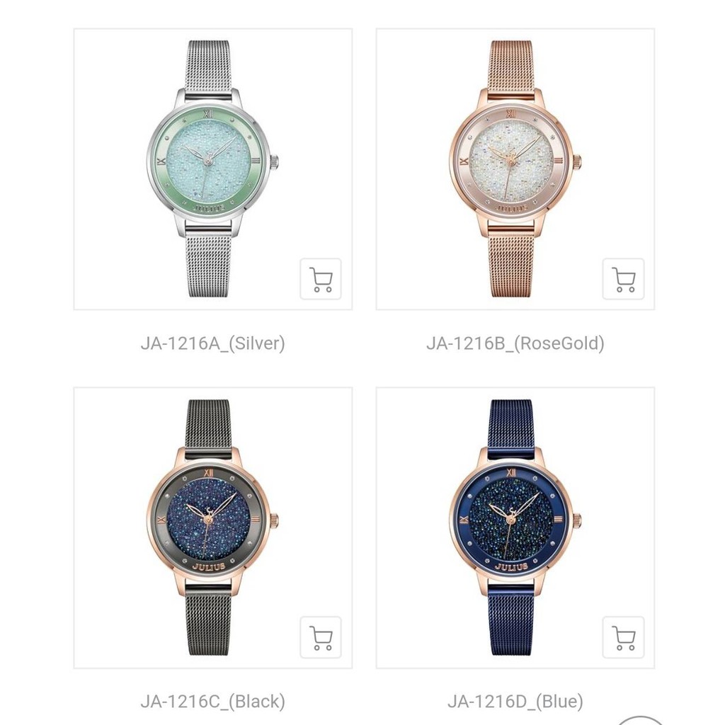 ภาพสินค้าJulius watch นาฬิการุ่น Ja-1216 นาฬิกาแบรนด์แท้จากหลี นาฬิกาผู้หญิง นาฬิกาจูเลียส จากร้าน jin.costume บน Shopee ภาพที่ 2