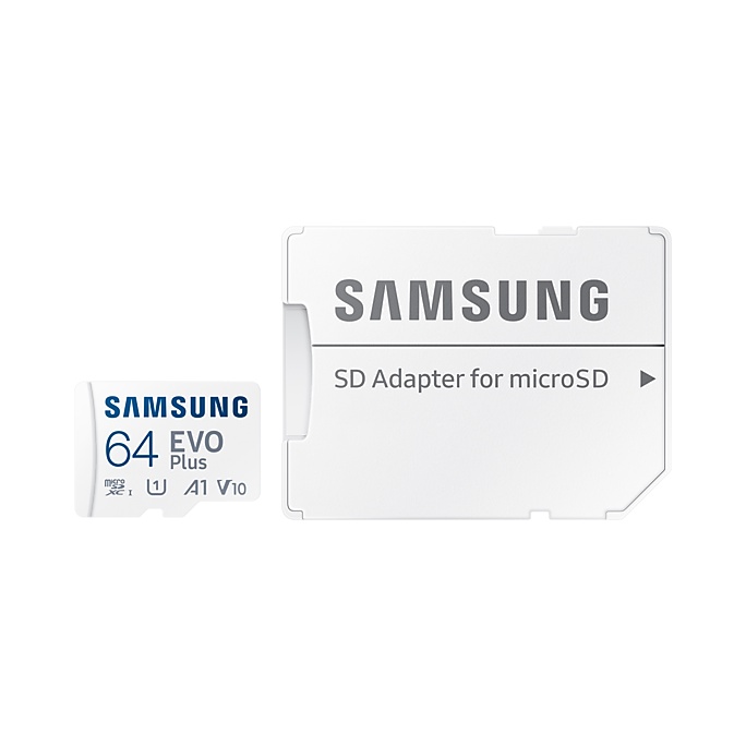 ภาพหน้าปกสินค้าMICRO SD CARD SAMSUNG 64GB U1 CLASS 10 (รุ่นใหม่2020) พร้อมอแดปเตอร์ ไมโครเอสดีการ์ด ซัมซุง 64 GB EVO PLUS จากร้าน camshopthailand บน Shopee