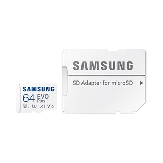 ภาพขนาดย่อของภาพหน้าปกสินค้าMICRO SD CARD SAMSUNG 64GB U1 CLASS 10 (รุ่นใหม่2020) พร้อมอแดปเตอร์ ไมโครเอสดีการ์ด ซัมซุง 64 GB EVO PLUS จากร้าน camshopthailand บน Shopee