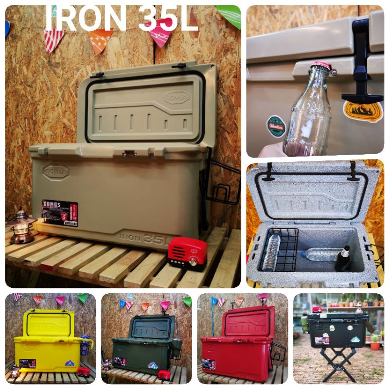 กระติก-ถังน้ำแข็ง-ถังแช่-น้ำแข็ง-comos-iron-35l-cooler-box