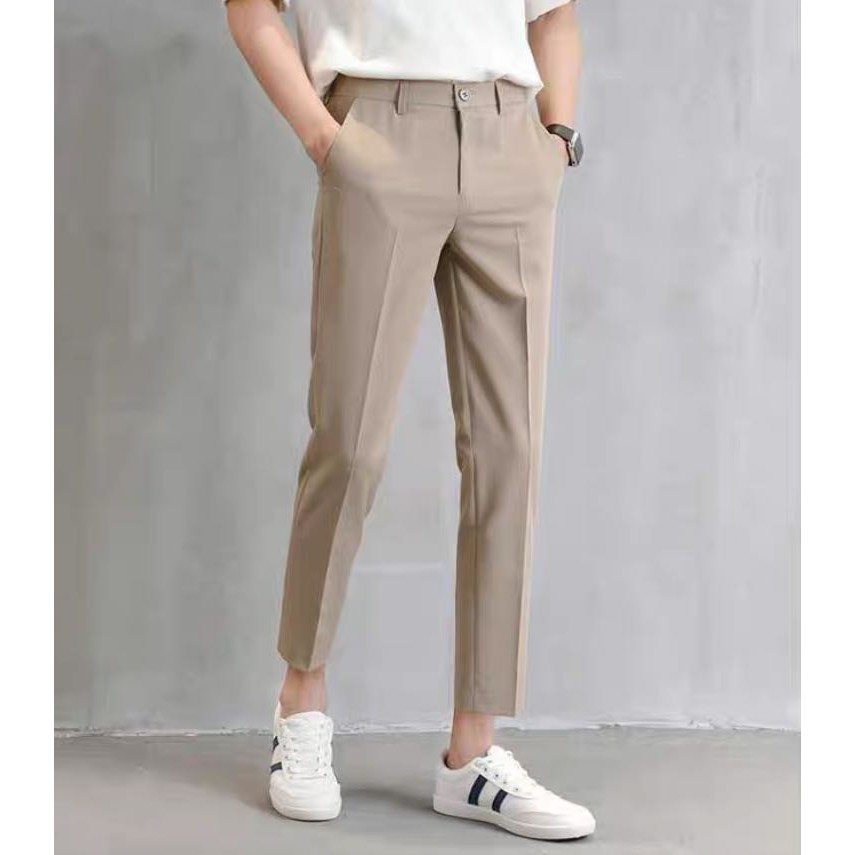 fashion-pants-กางเกงสแล็คชาย-5ส่วน-สไตย์เกาหลี-กางเกงขายาวชาย-x201
