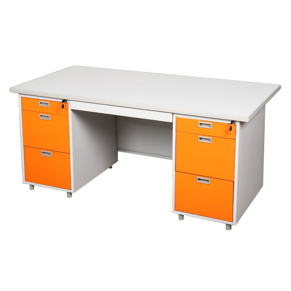 โต๊ะทำงาน-โต๊ะทำงานเหล็ก-lucky-world-สีส้ม-เฟอร์นิเจอร์ห้องทำงาน-เฟอร์นิเจอร์-ของแต่งบ้าน-steel-desk-lucky-world-dl-52-3