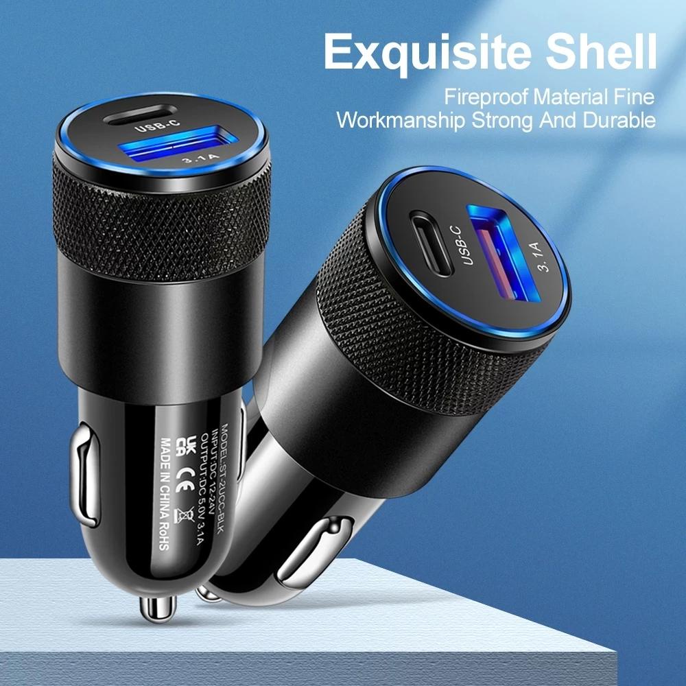 elough-qc-3-0-usb-type-c-car-charger-pd-car-phone-charger-fast-charging-in-car-usb-c-อะแดปเตอร์