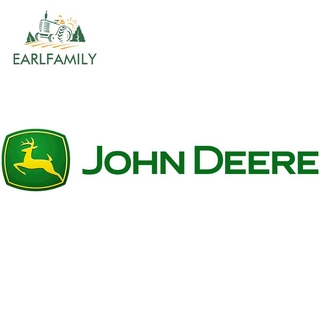 Earlfamily สติกเกอร์กันแดด กันน้ํา 13 ซม. สําหรับตกแต่งรถยนต์ รถจักรยานยนต์ John Deere