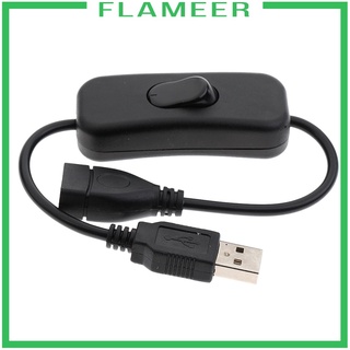 [Flameer] สายเคเบิ้ล Usb Male To Female พร้อมสวิทช์ On/Off ควบคุมไฟฟ้า