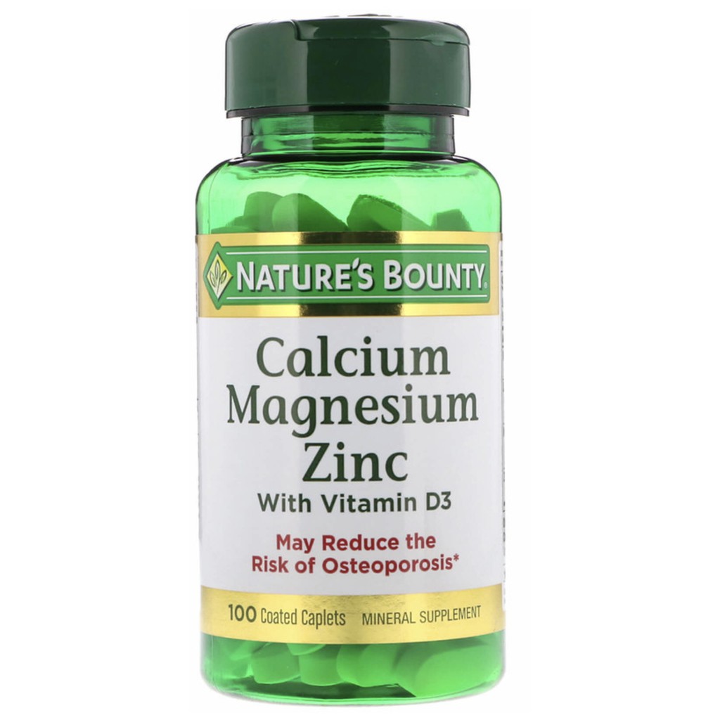 ภาพสินค้าNature's Bounty วิตามินและอาหารเสริม Calcium Magnesium Zinc แบบเม็ด จากร้าน g.goods บน Shopee ภาพที่ 2