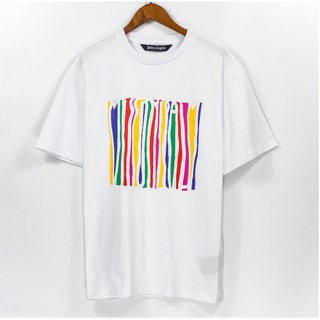 ❤Plus size Palm Angels x Missoni Unisex Melting Logo printed short-sleeved T-shirt