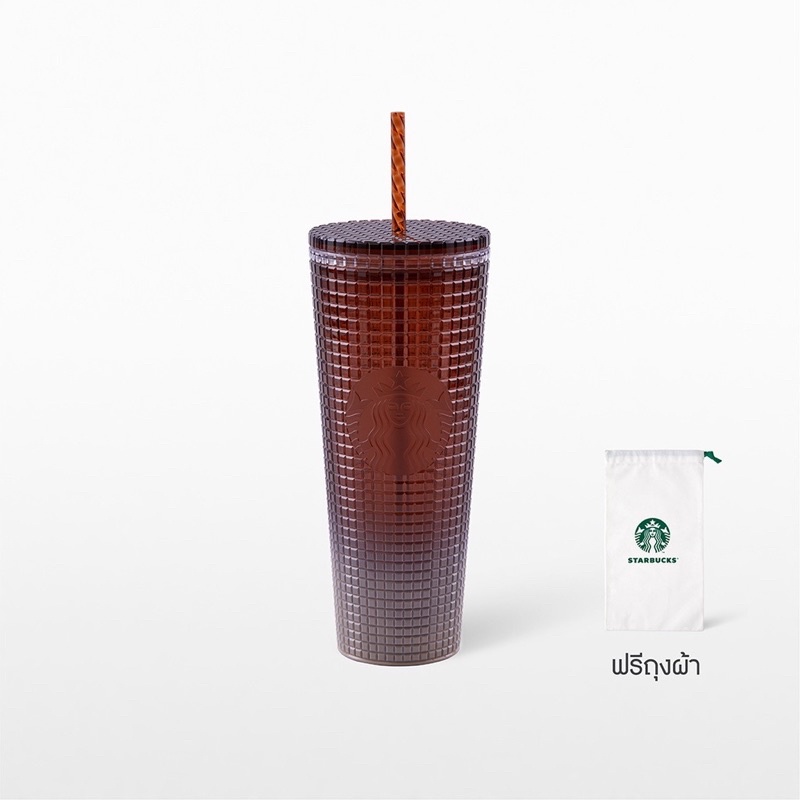 starbucks-brown-gradient-cold-cup-24-oz-แก้วหนามกริด-สตาร์บัคส์-สีน้ำตาล-ของแท้-100