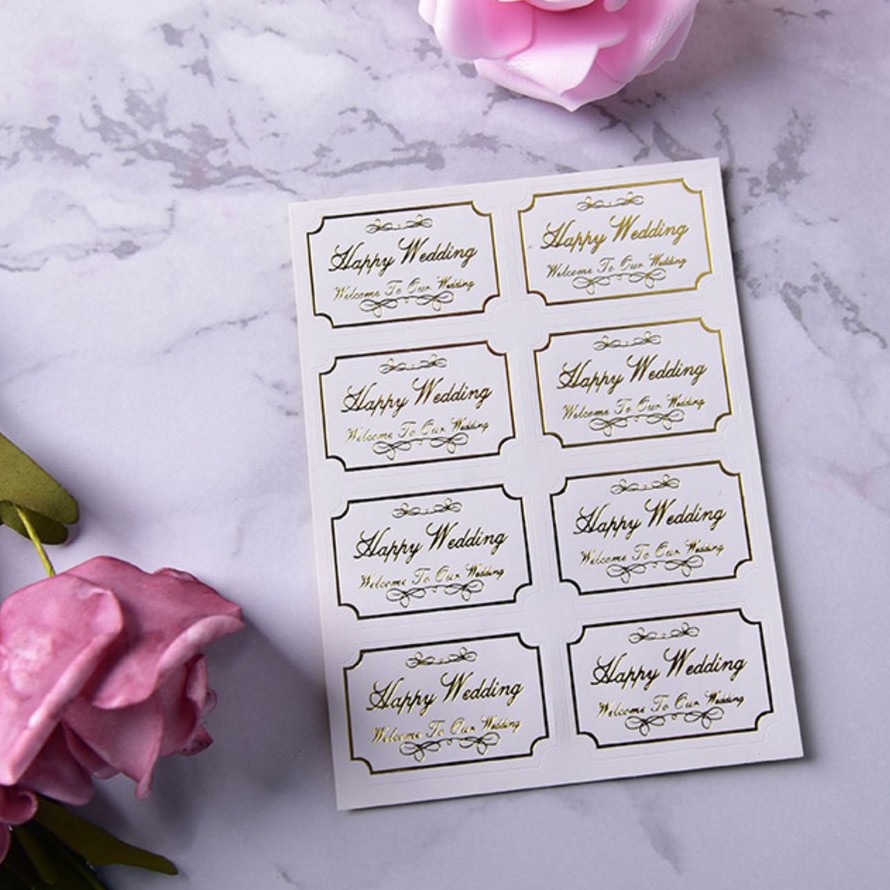 สติกเกอร์-sticker-happy-birth-day-happy-wedding-ติดสินค้า-ของชำร่วย-ของขวัญ-ช่อดอกไม้-สีทอง