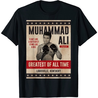 เสื้อยืดโอเวอร์ไซส์Muhammad Ali เสื้อยืดแขนสั้น พิมพ์ลายโปสเตอร์ Ali แฟชั่นพรีเมี่ยม สําหรับผู้ชาย และผู้หญิงS-4XL