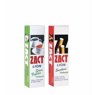 ZACT Lion ยาสีฟันลดคราบ สำหรับผู้สูบบุหรี่และผู้ดื่มชากาแฟ 160 กรัม