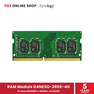ภาพหน้าปกสินค้าSynology RAM Module D4NESO-2666-4G (แรมสำหรับแนส) For Nas RS820RP+, RS820+, DVA3219 สินค้ารับประกัน 5 ปี ที่เกี่ยวข้อง