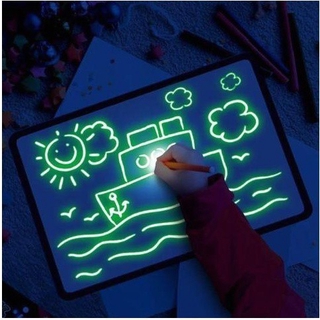 3D Magic Pad กระดานเรืองแสง กระดานวาดรูป วาดแผ่นรูป 3D Magic 8 LIGHT Effects Puzzle BOARD Sketchpad