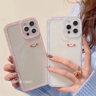 เคสโทรศัพท์ซิลิโคน TPU แบบนิ่ม ลายหน้ายิ้ม สําหรับ Iphone 14 13 12 Mini 11 10 Pro XS Max X XR 8 7 6 6S Plus