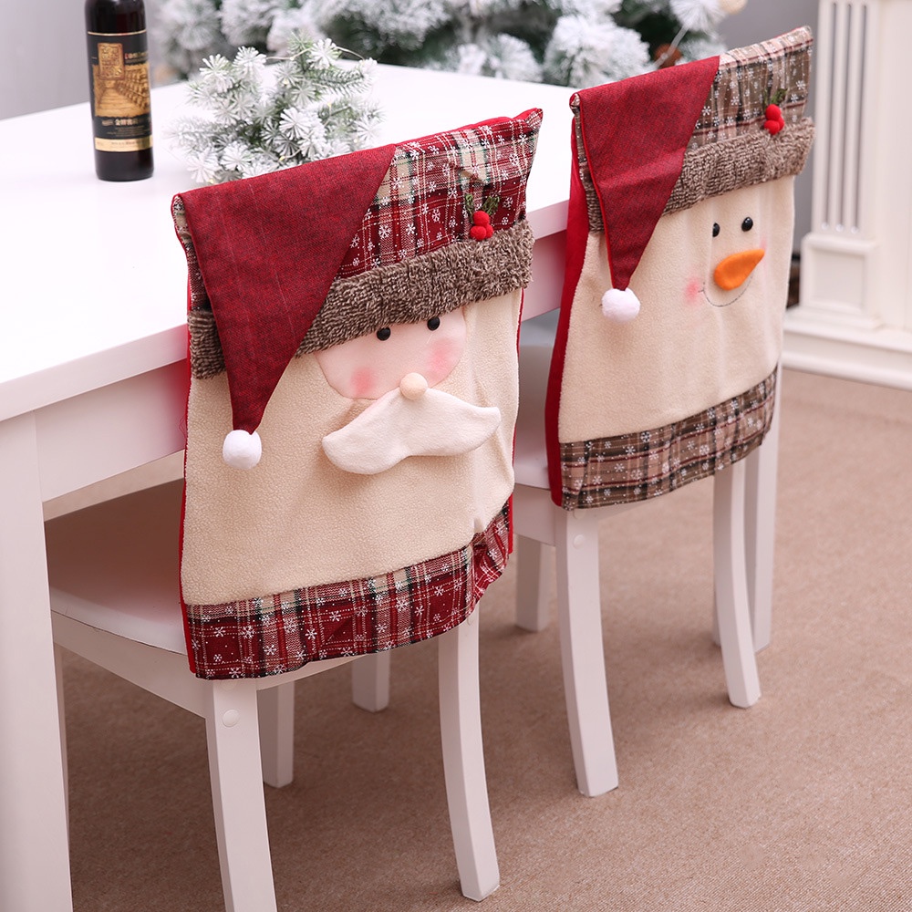 ชุดตกแต่งคริสต์มาสผ้าคลุมเก้าอี้เครื่องประดับกันฝุ่นเก้าอี้รับประทานอาหาร-decor-xmas-new-year-party-จัดเลี้ยง-home-decor-supplies-fairytale