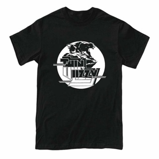 เสื้อยืด พิมพ์ลาย Lizzy Panther Rock Band Legend สไตล์มินิมอล เหมาะกับของขวัญคริสต์มาส สําหรับผู้ชาย