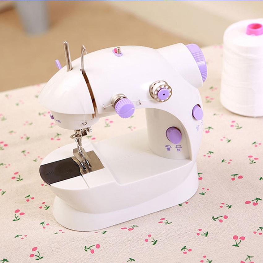 ภาพสินค้าจักรเย็บผ้า ไฟฟ้า มินิ ขนาดพกพา Mini Sewing Machine จักรเย็บผ้าขนาดเล็ก พกพาสะดวก (สีม่วง) 234771/A2230 จากร้าน newstar2018 บน Shopee ภาพที่ 7