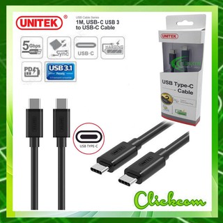 สาย USB Type-C UNITEK รุ่น Y-C477BK สายยาว 1 เมตร สินค้ารับประกัน 2 ปี