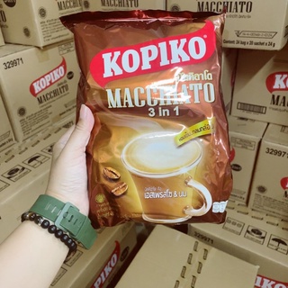 ภาพขนาดย่อของภาพหน้าปกสินค้ากาแฟ โกปิโก้ มัคคิอาโต 3in1 20ซอง Kopiko Macchiato จากร้าน yingkayingdee บน Shopee