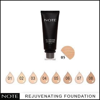 NOTE COSMETICS REJUVENATING FOUNDATION 05 HONEY BEIGE