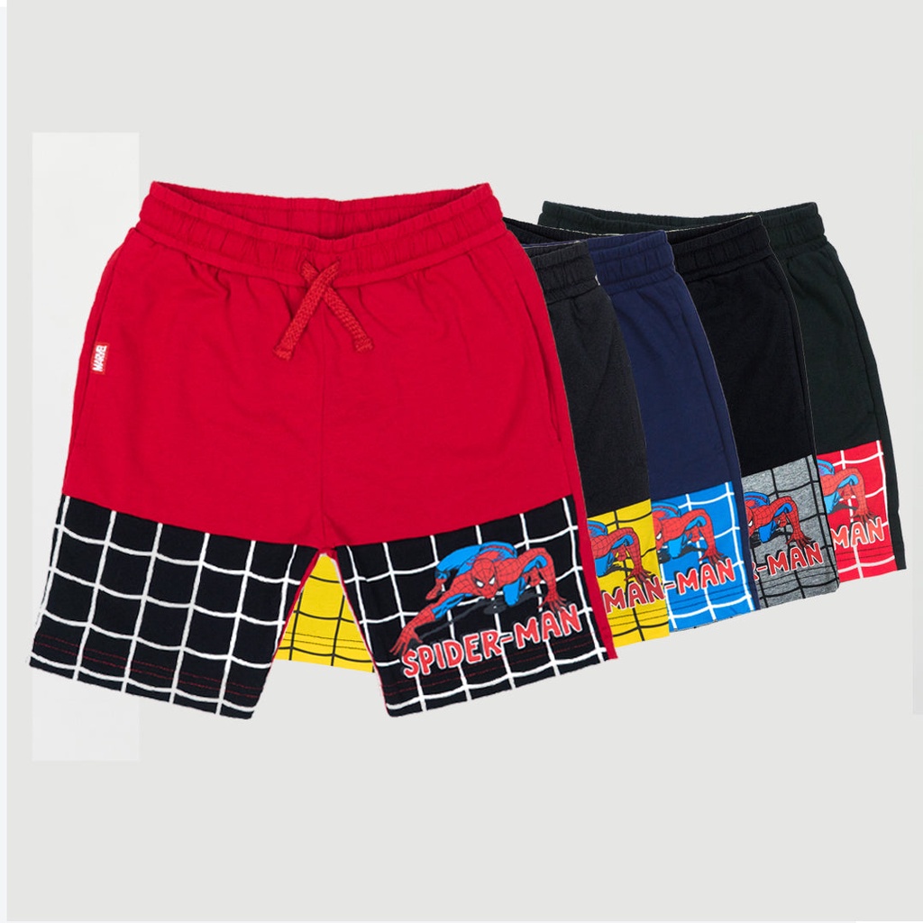 ภาพหน้าปกสินค้าMarvel Boy Spiderman Shorts - กางเกงขาสั้นเด็กผู้ชายลายมาร์เวล สไปเดอร์แมน สินค้าลิขสิทธ์แท้100% characters studio