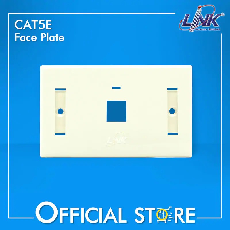 LINK Face Plate หน้ากาก 1 ช่อง มีป้ายชื่อ | Shopee Thailand