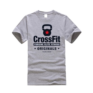 [S-5XL] Kettlebells เสื้อยืดลําลอง แขนสั้น คอกลม พิมพ์ลาย CROSSFIT เหมาะกับการเล่นฟิตเนส ยกน้ําหนัก สําหรับผู้ชาย และผู้