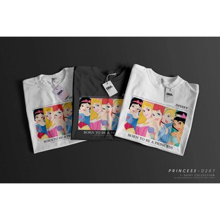 พร้อมส่ง!! เสื้อยืด Oversize คอกลมแขนสั้น ดีเทลลายเจ้าหญิง Princess