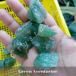 Crystal Z -  Aventurine | กรีน อเวนเจอรีน 💚 หินดิบ น้ำหนัก 17-20g 🖤🖤 สุ่มเลือก🖤🖤