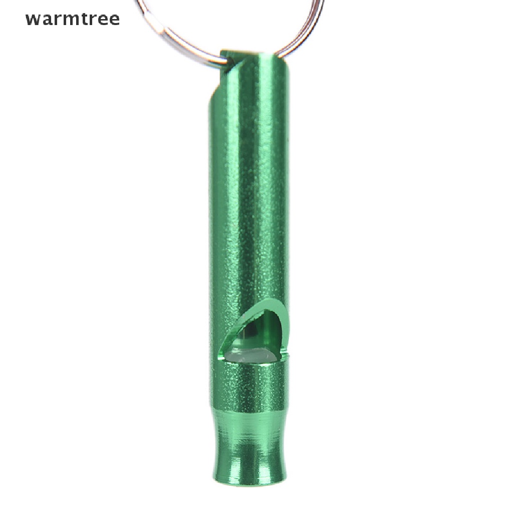ภาพหน้าปกสินค้า(warmtree) Metal Whistle Pendant With Keychain For Survival Emergency Mini Size Whistles จากร้าน warmtree.th บน Shopee