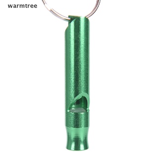 ภาพขนาดย่อของภาพหน้าปกสินค้า(warmtree) Metal Whistle Pendant With Keychain For Survival Emergency Mini Size Whistles จากร้าน warmtree.th บน Shopee