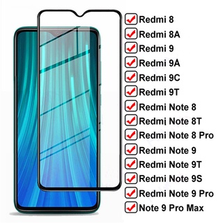 กระจกนิรภัยกันรอยหน้าจอ 9D Xiaomi Redmi Note 10T 5G Note10 9 8 7 6 5 5A 7 8A 9T 9A 9C 4X 8T 9S 10S Pro Max Note10 4G 5G ฟิล์มกันรอยหน้าจอ