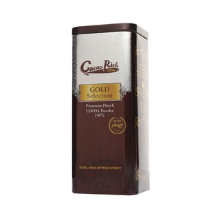 โกโก้ริช Cacao Rich Premium Dutch Cocoa Powder 100% Gold Selection 400 g โกโก้ริช โกลด์ซีเล็คชั่น 400 กรัม