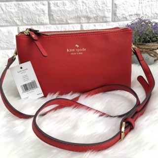 แท้💯% Kate spade new york 2 zipper crossbody bag