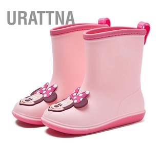 Urattna รองเท้าบูทกันฝน Pvc กันน้ํา กันลื่น ลายน่ารัก น้ําหนักเบา สําหรับเด็ก