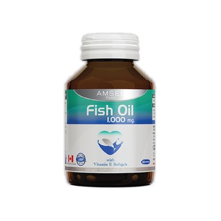 ภาพขนาดย่อของภาพหน้าปกสินค้าAmsel Fish Oil With Vitamin E 60's แอมเซล ฟิชออยล์ น้ำมันปลา (60 แคปซูล) 75.53 g จากร้าน supermarket บน Shopee ภาพที่ 1