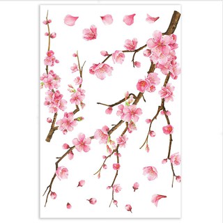 สติ๊กเกอร์ สติ๊กเกอร์ลอกน้ำ DIY HOME LIVING STYLE SAKURA 34X47 ซม. วอลเปเปอร์ สติ๊กเกอร์ เฟอร์นิเจอร์ ของแต่งบ้าน DIY WA