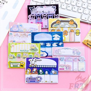 90 แผ่น✿ Sanrio Q-3 กระดาษโน้ตมีกาว ✿ สติกเกอร์ฉลาก ลาย My Melody Kuromi Keroppi Pochacco สําหรับคั่นหนังสือ