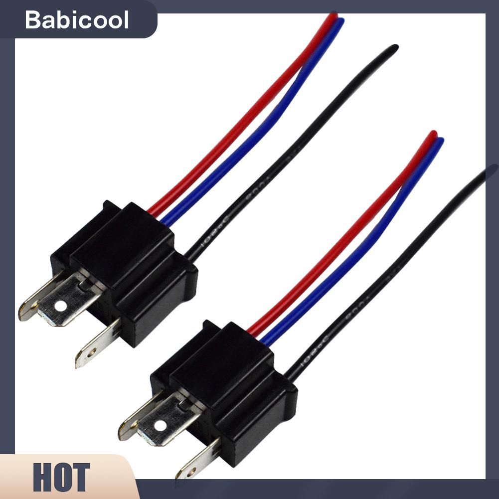 babicool-อะแดปเตอร์ซ็อกเก็ตเชื่อมต่อหลอดไฟตัดหมอก-9003-h4-ตัวผู้-สําหรับไฟหน้า-1-คู่