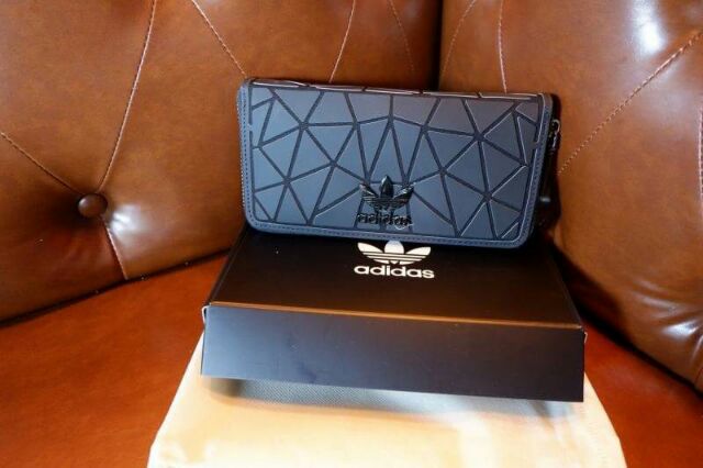 adidas-3d-wallet-y2018-กระเป๋าสตางค์ใบยาว-ซิปรอบ-สีดำ