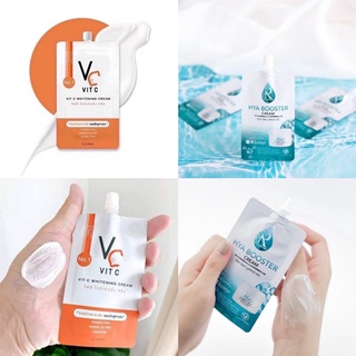 ภาพขนาดย่อของภาพหน้าปกสินค้าระวังของปลอม แท้ 100% VC cream Vit C Whitening Cream รัชชา RATCHA วิตซี ไวท์เทนนิ่ง ครีม 7 กรัม (1ซอง) จากร้าน ano_beautyshop บน Shopee