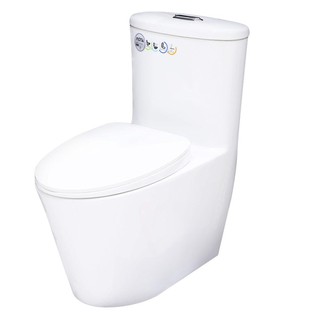 Sanitary ware 1-PIECE TOILET MOYA 2728 3/4.5L WHITE sanitary ware toilet สุขภัณฑ์นั่งราบ สุขภัณฑ์ 1 ชิ้น MOYA 2728 3/4.5