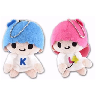 แท้ 100% จากญี่ปุ่น พวงกุญแจ ซานริโอ้ ลิตเติ้ล ทวิน สตาร์ Sanrio Classic Little Twin Stars Plush Doll Ball(Kiki)&amp;(Lala)