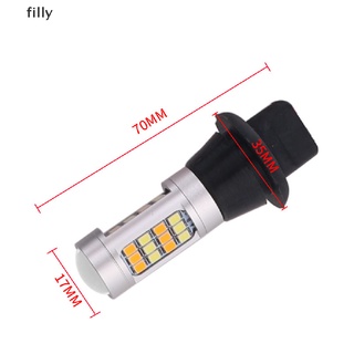 [FILLY] 2PCS Dual Mode Bulb Auto LED Turn Signal+Daytime Running Light DRL Lamp WY21W DFG