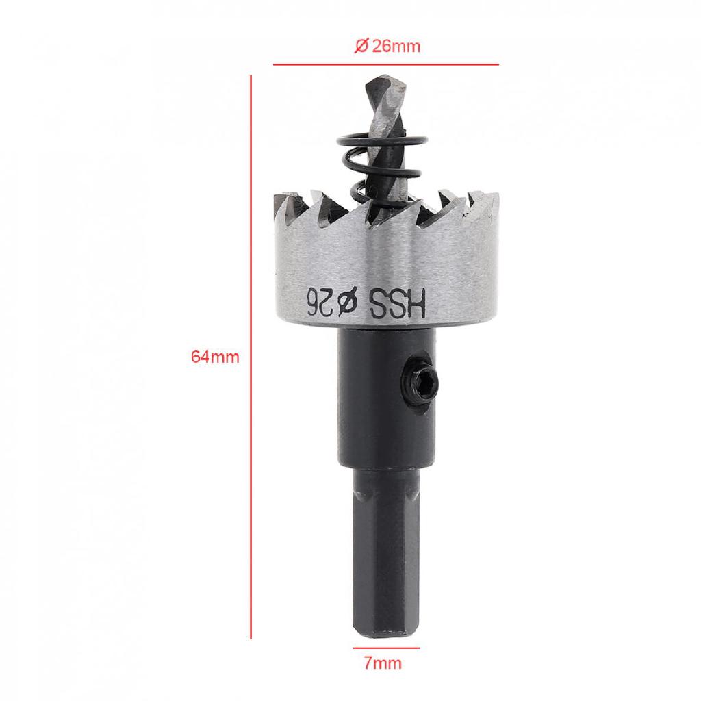 ภาพขนาดย่อของภาพหน้าปกสินค้า26 mm HSS Hole Saw Cutter Drill Bits จากร้าน musicgo.th บน Shopee ภาพที่ 3