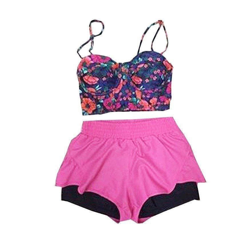 easy-swim-ชุดว่ายน้ำ-two-piece-น้ำเงิน-ชมพู