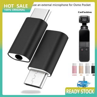 Chs Type - C To 3 . 5 mm อะแดปเตอร์แปลงเสียงสําหรับ Osmo Pocket External Mic Connector